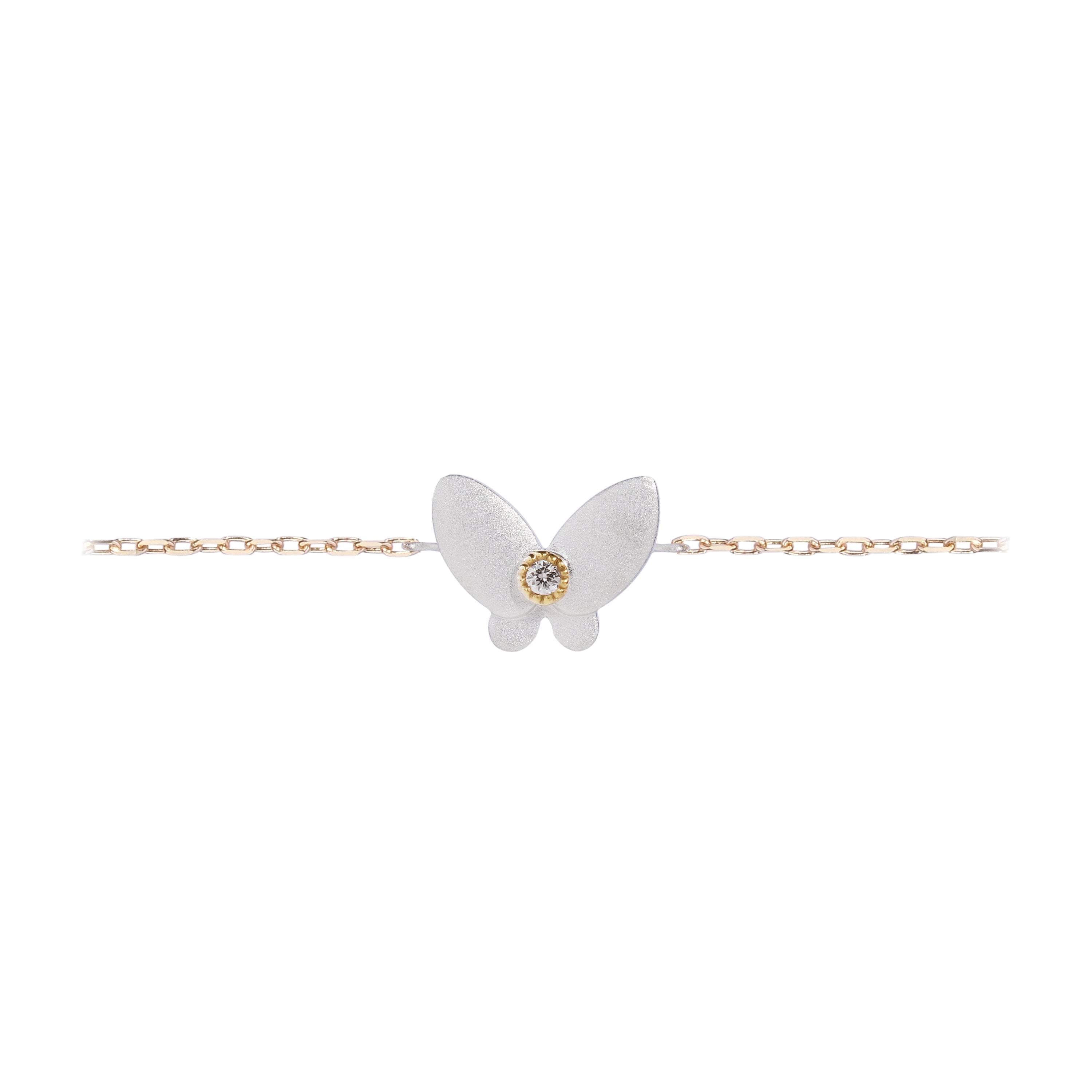 Petite papillon white